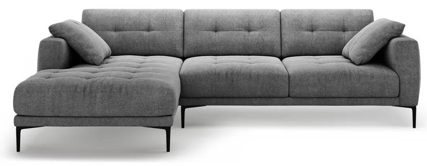 Szürke sarokkanapé (bal oldali-heverő résszel) Bemy – Micadoni