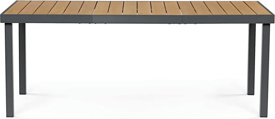 AZT-W1408 szürke alumínium-polywood kerti asztal 190x90 cm