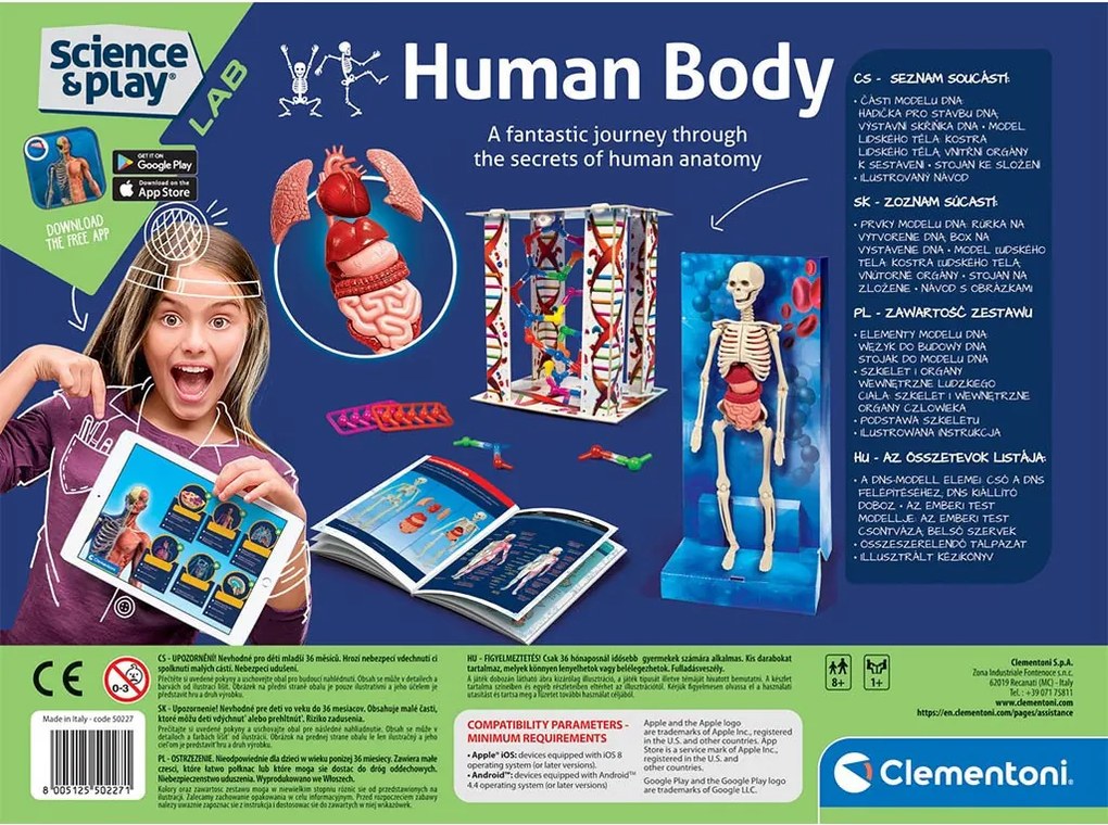 Az emberi test Inside You tudományos játékszett Clementoni