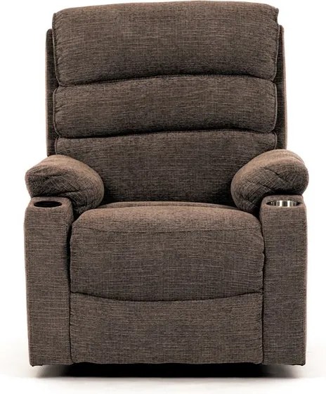 Elektromos TV és Relaxfotel Barna Szörvet Kárpittal. TV-S8348 CRM2