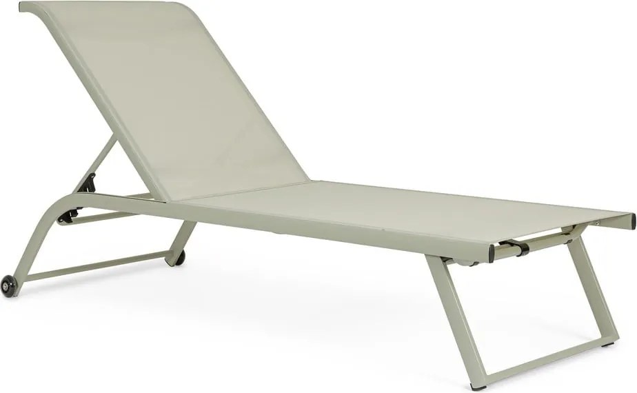 Szürkésbarna fém kerti napozóágy Taylor – Bizzotto