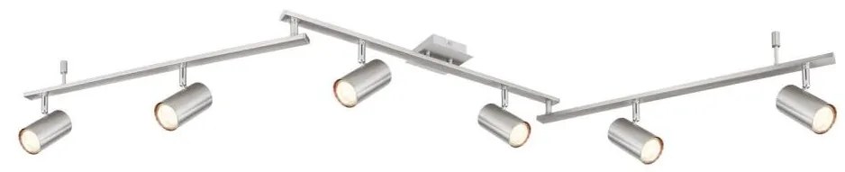 Globo 57910-6 - spotlámpa ROBBY 6xGU10/35W/230V matt króm