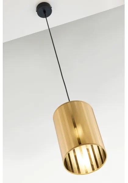 Jupiter 2090 - Kábeles csillár CORTINA 1xE27/15W/230V arany/fekete