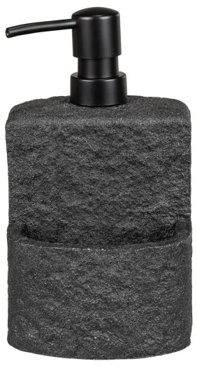 WENKO 54667100 - Szappanadagoló FESTIVAL 10,5x18 cm fekete