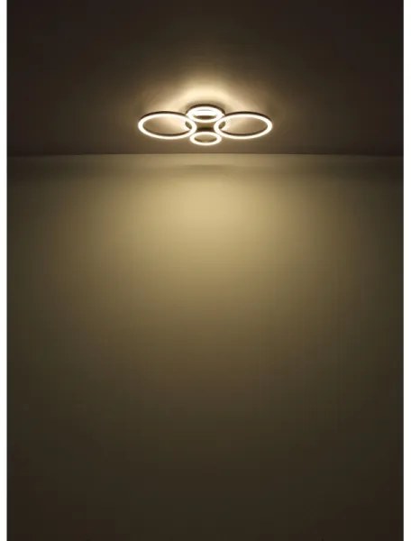 Globo 48039-40 LORETTA LED mennyezeti lámpa 40W, 35,5x53 cm, fekete