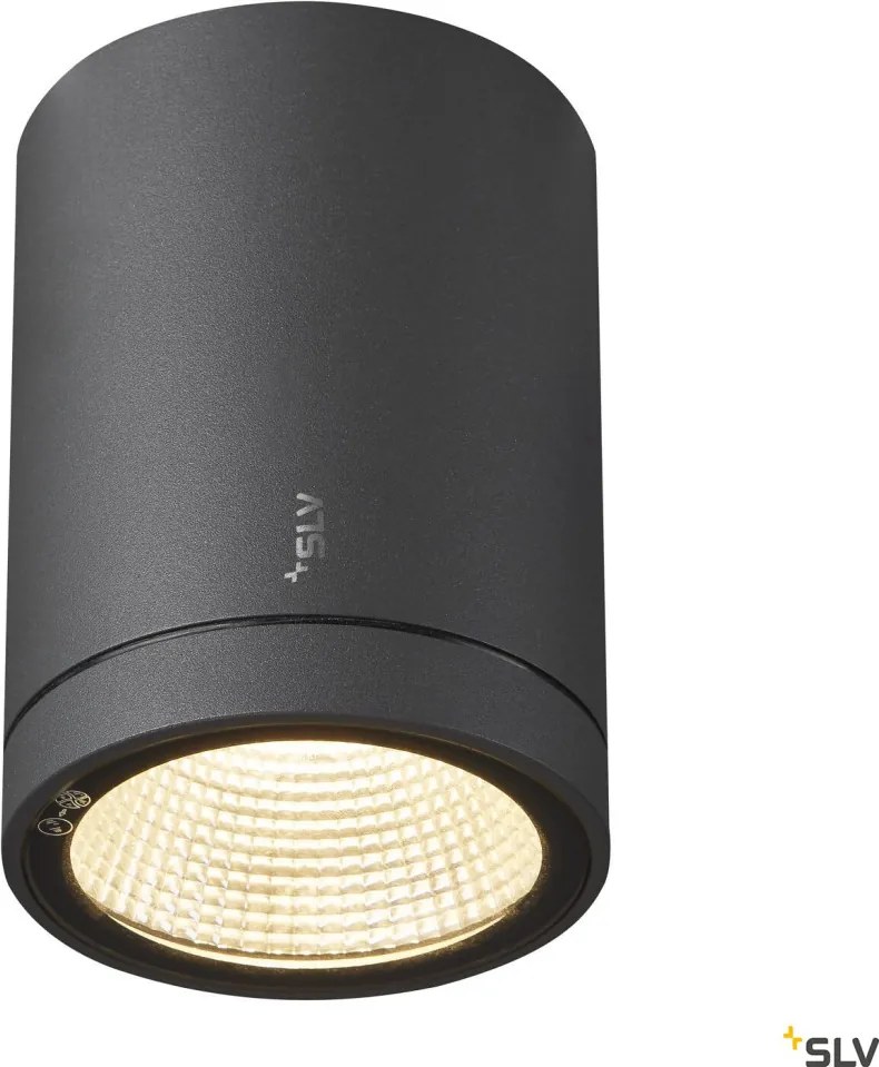 SLV 1003426 ENOLA ROUND Modern Kültéri Mennyezeti Lámpa Antracit, Átlátszó LED IP65
