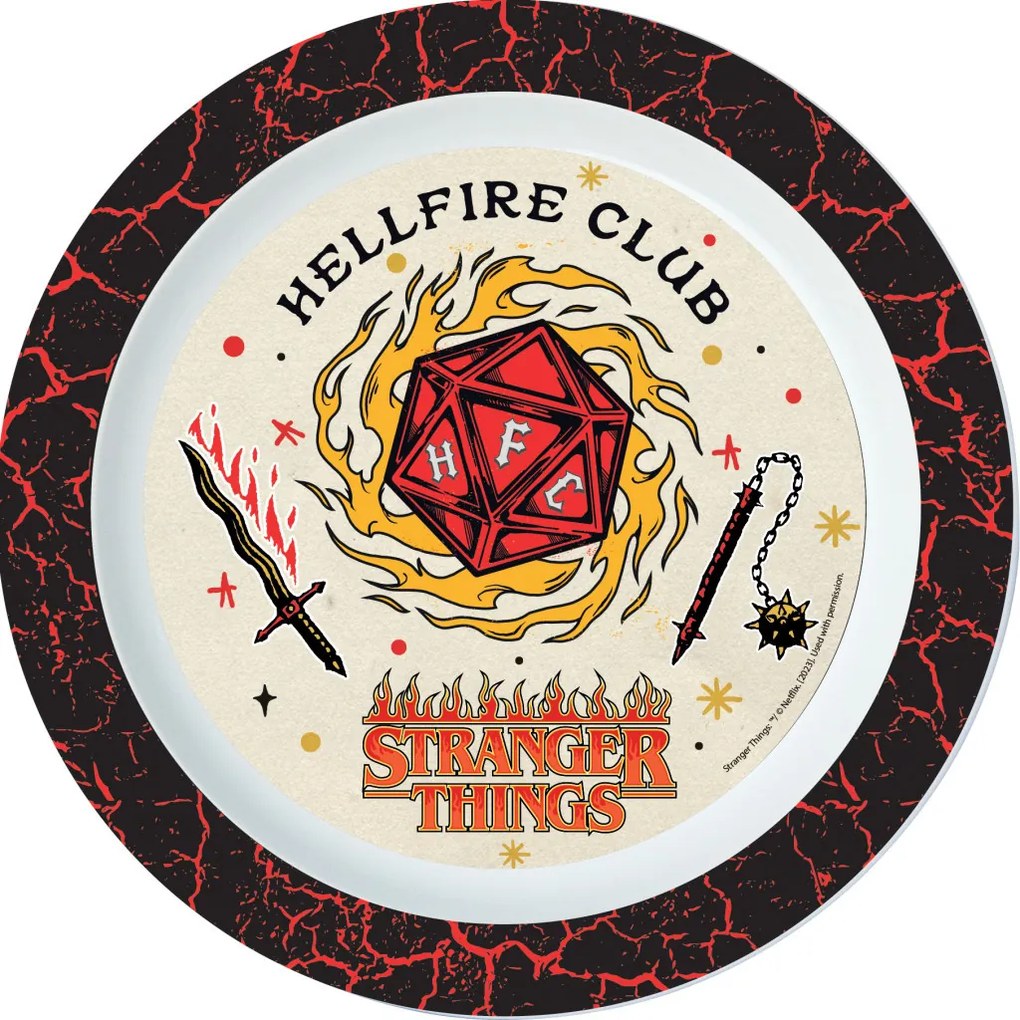 Stranger Things Upside Down micro lapostányér 22 cm