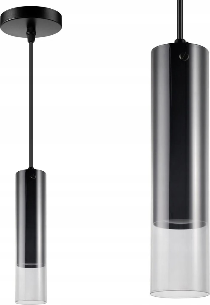 Mennyezeti Lámpa Függő Túlnyúlás GU10 Fekete Smoky Sanico Goldlux