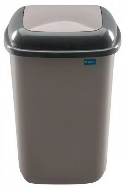 Plafor Quatro rugós billenőfedeles szemetes 45L Mocca