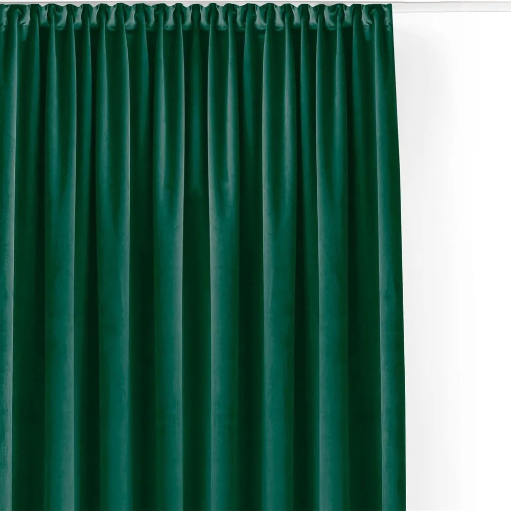 Zöld bársony dimout (részleges sötétítő) függöny 140x250 cm Velto – Filumi