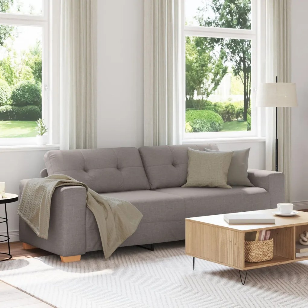 kanapé Taupe Textil, Fa Közepes Tartós Taupe kanapé