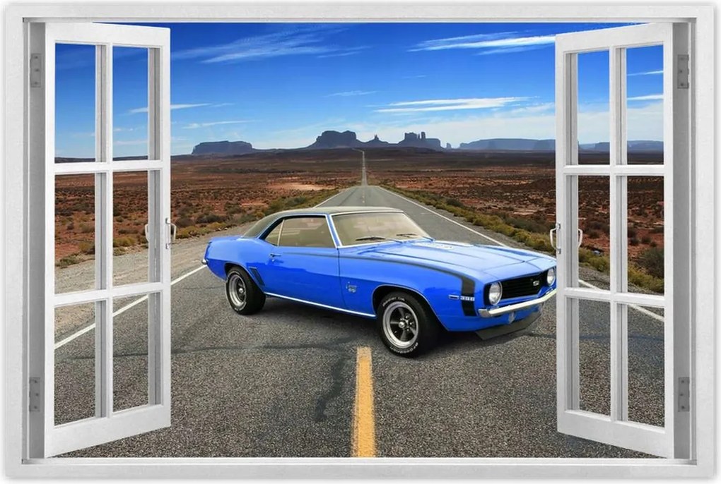 Poszter 60x40 Kék Chevrolet Ss