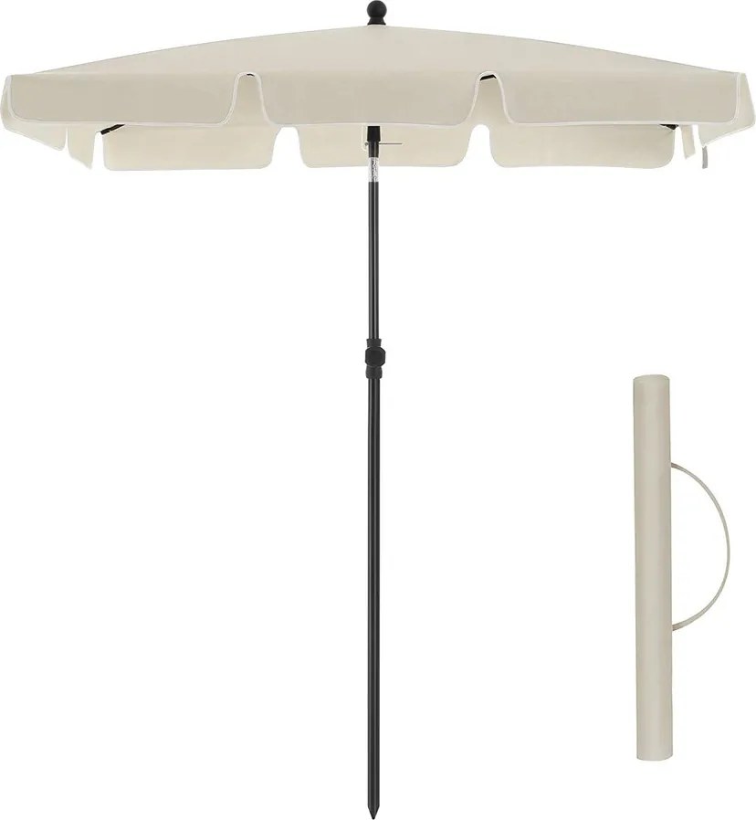 napernyő 200 x 125 cm, UV-védelem UPF 50+ -ig, kerti esernyő, összecsukható