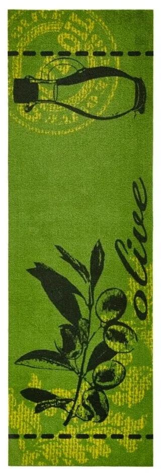 Olive zöld konyhai futószőnyeg, 50 x 150 cm - Zala Living