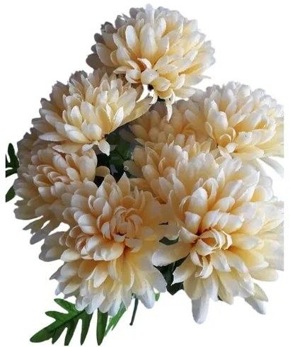 Krizantém Műcsokor, barackszínű, magasság 58 cm