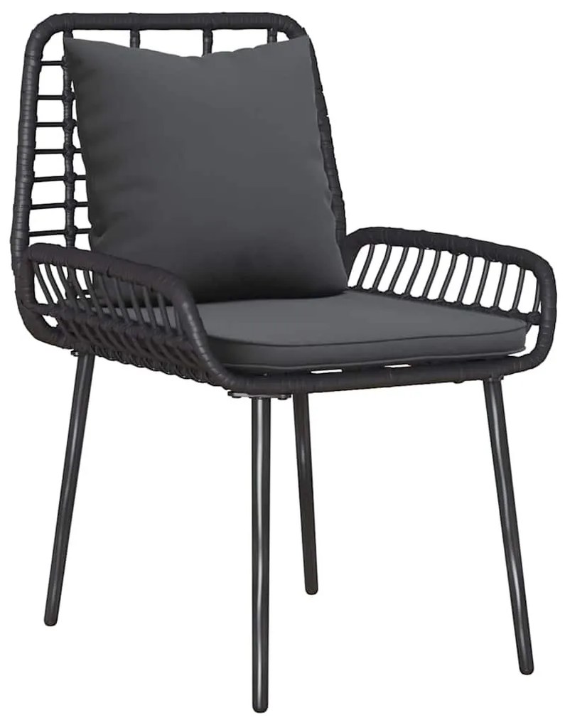 Kerti Bútor Szett párnával 4 pcs Barna Fekete Krém