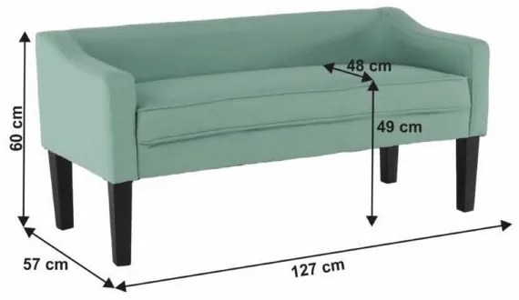 FIRONA menta/fekete pad
