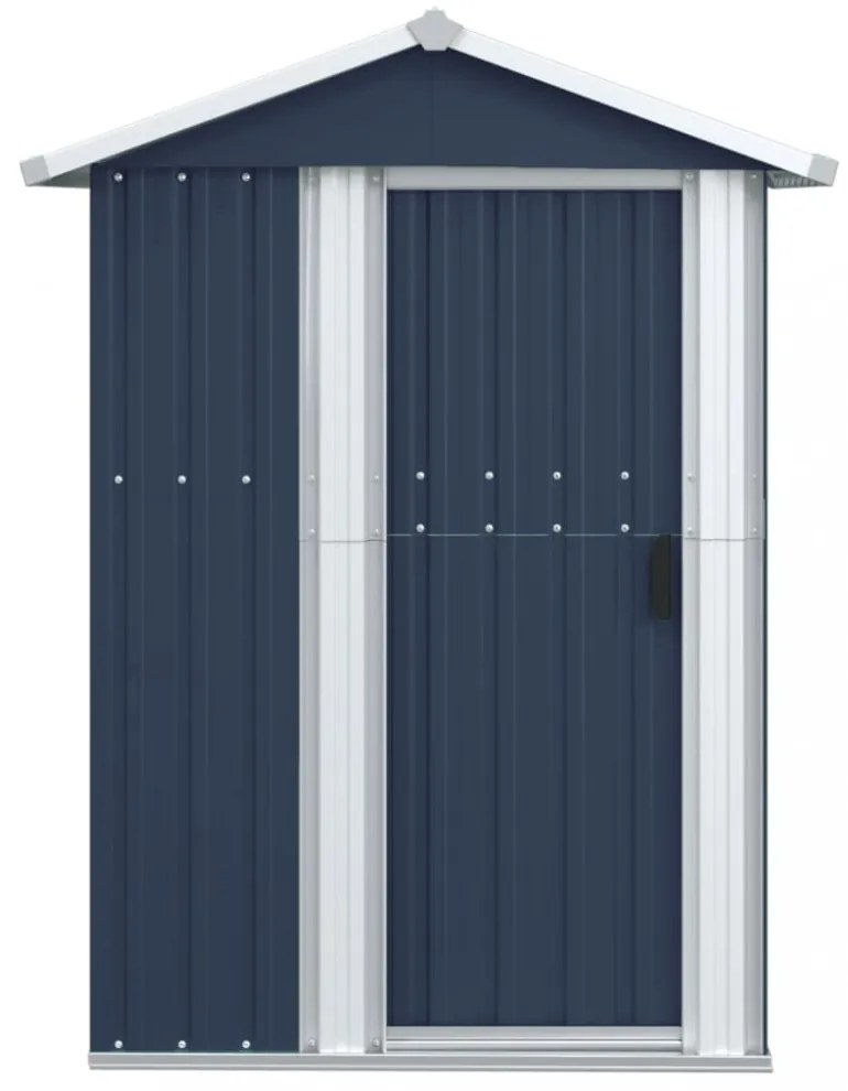 antracitszürke horganyzott acél kerti fészer 126x97,5x177 cm