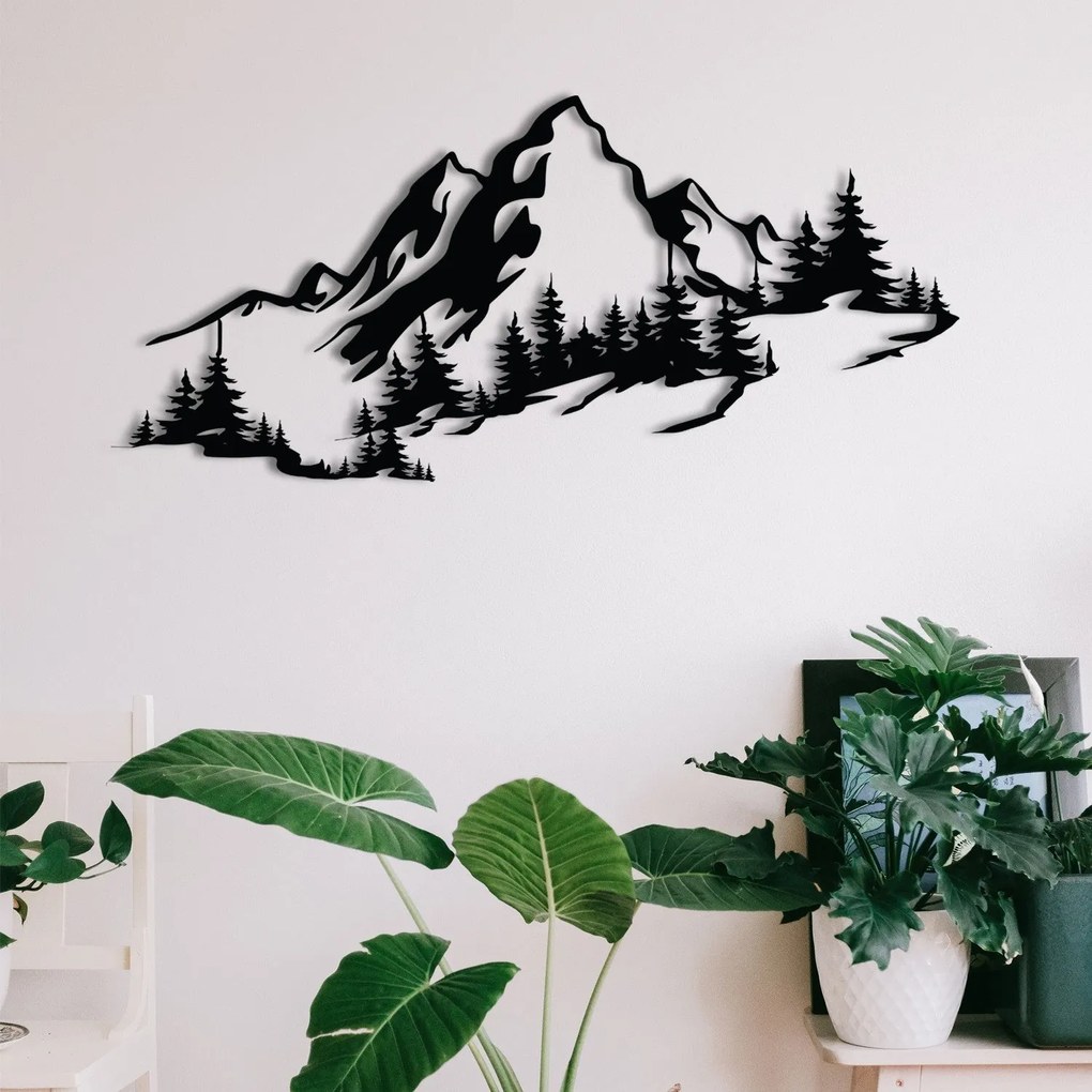 Fém fali dekoráció, Mountain 3