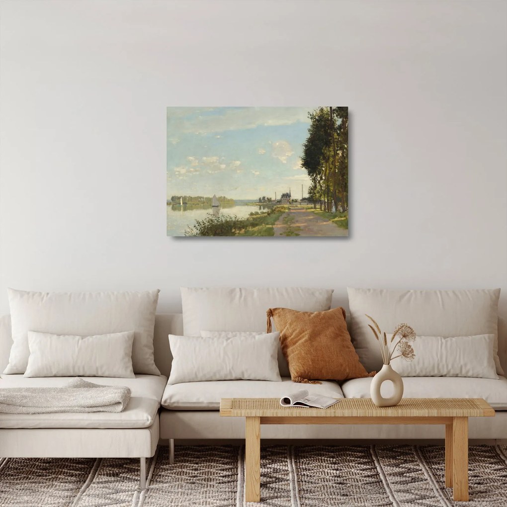 Üveg kép - Claude Monet, Argenteuil, reprodukciók (70x50 cm)