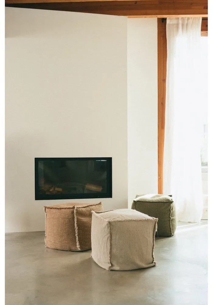 Khaki babzsákfotel Handloom – Lorena Canals