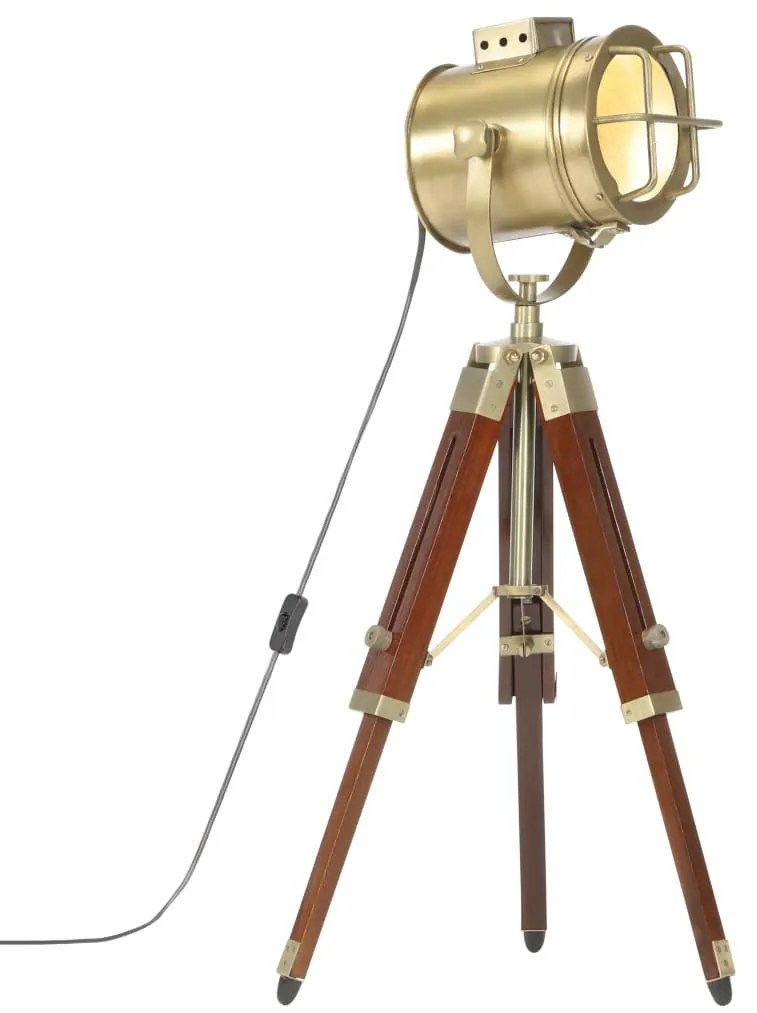 vidaXL háromlábú tömör mangófa állólámpa 69 cm