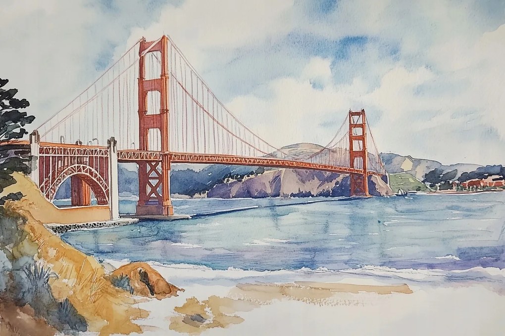 Canvas Most Golden Gate San Francisco Kalifornia Vászonkép 60x40
