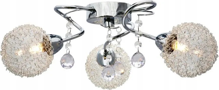 Szokatlan Vesna króm és kristály plafon a folyosó nappalijába