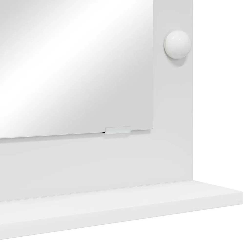 LED fényekkel ellátott sminktükör Fehér 70x50x18 cm