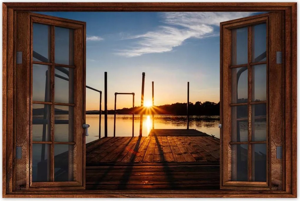 Poszterek 90x60 Naplemente híd