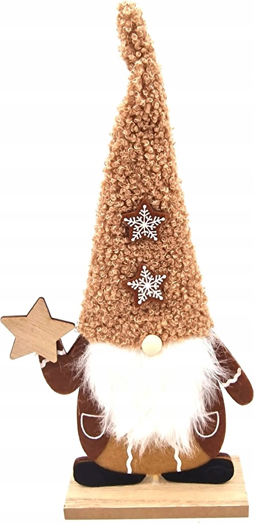 Karácsonyi dekoráció – Szakállas manó – asztal- vagy komóddekoráció