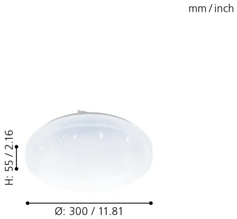 Eglo 98294 - FRANIA-A LED 12W IP44 fürdőszobai dimmelhető lámpa + DO