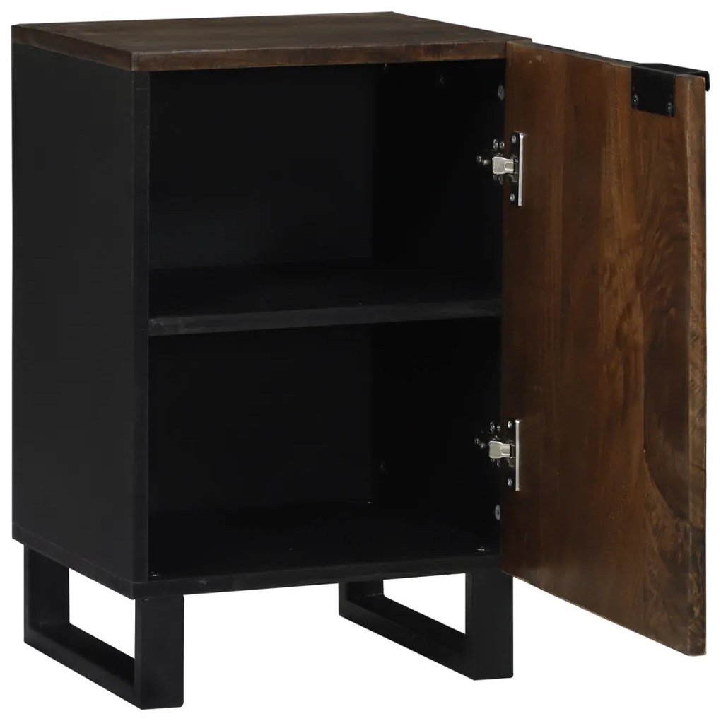 vidaXL Fürdőszobai mosdószekrény ajtóval Dió 38 x 33,5 x 58 cm Faanyag