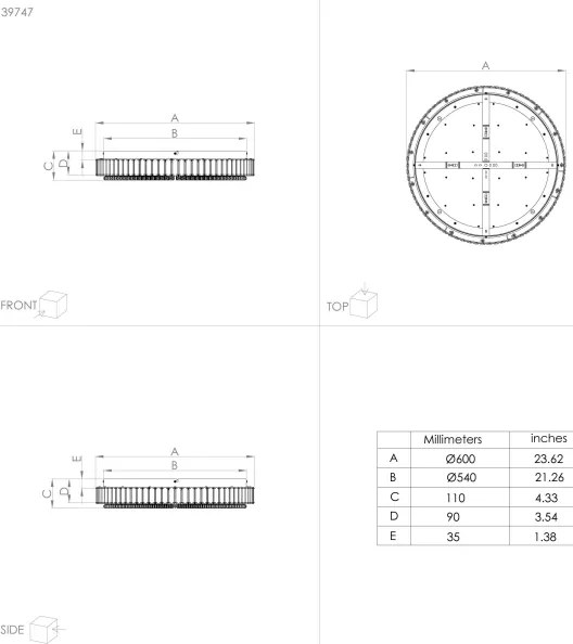 Eglo 39747 - LED Dimmelhető mennyezeti lámpa BALPARDA LED/52,4W/230V