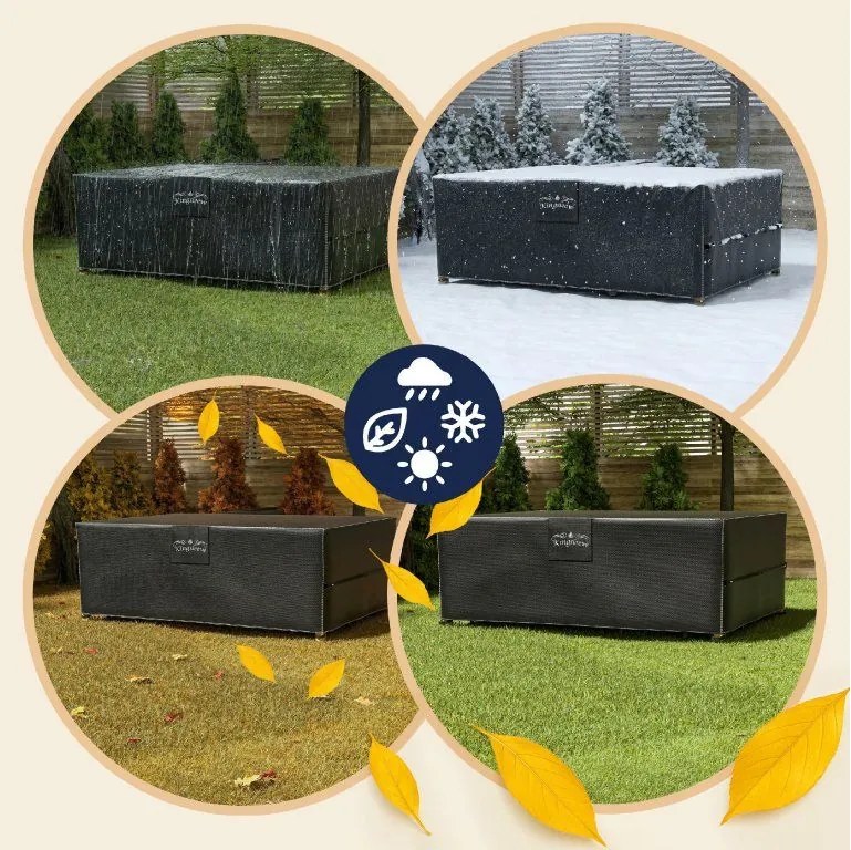 Deuba Védőhuzat ülőgarnitúrára 308x138x89 cm - antracit