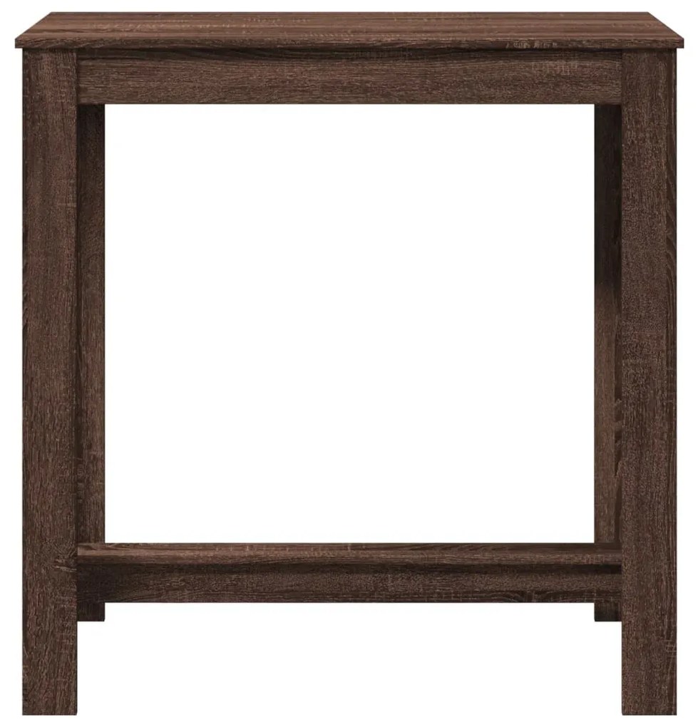 barna tölgy színű szerelt fa bárasztal 102 x 50 x 103,5 cm