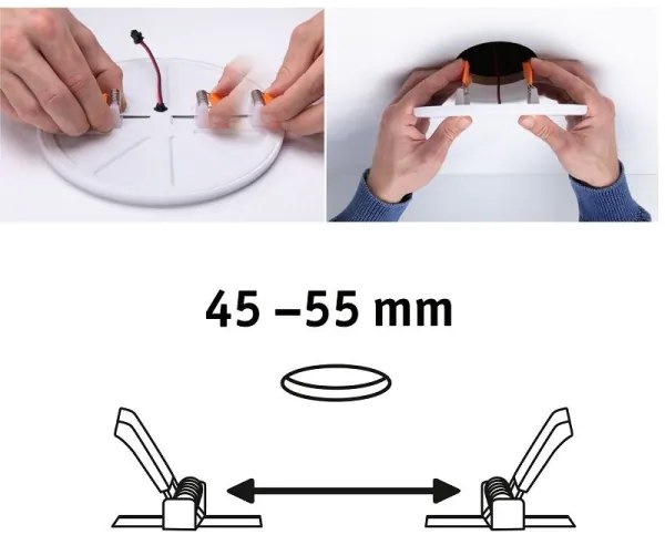 Paulmann 92390 - LED/4,5W IP44 Fürdőszobai beépíthetó lámpa VARIFIT 230V
