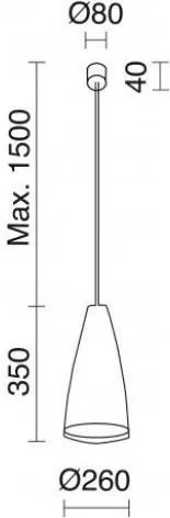 Novolux CUSKA 720B-G05X1A-50 Függőlámpa 1x60W/E27 IP20