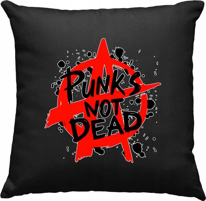 Punk's not Dead 1 párna, fekete