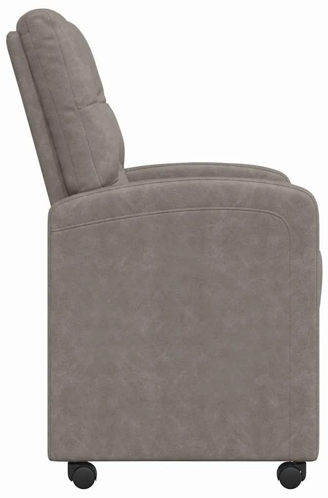 Kerekes Étkező Székek 2 pcs Szürke 58 x 67 x 97 cm Műbőr