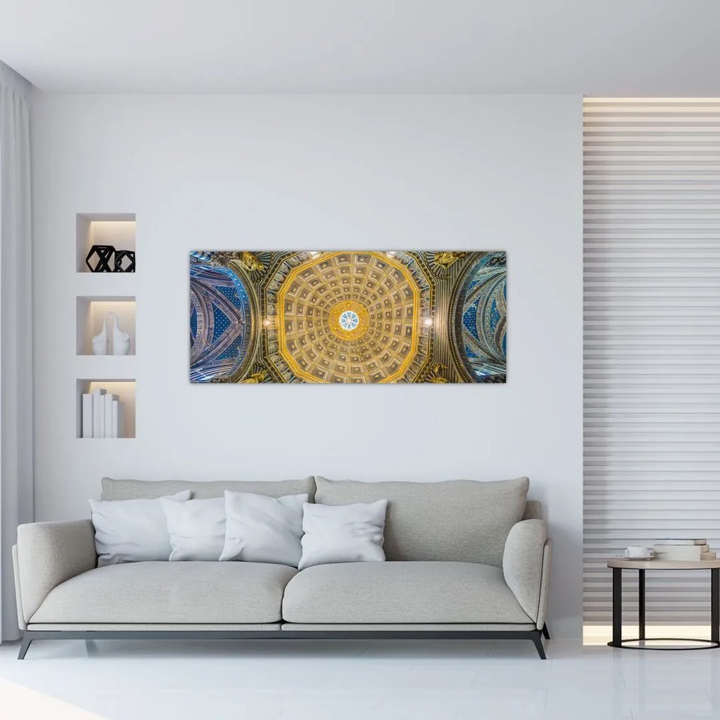 A Siena templom mennyezetének képe (120x50 cm)