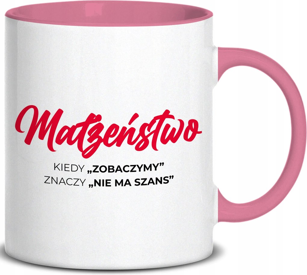 Bögre Rózsaszín Fül "látni Fogjuk" Ez "nincs Esély" Esküvő Évforduló Ajándék