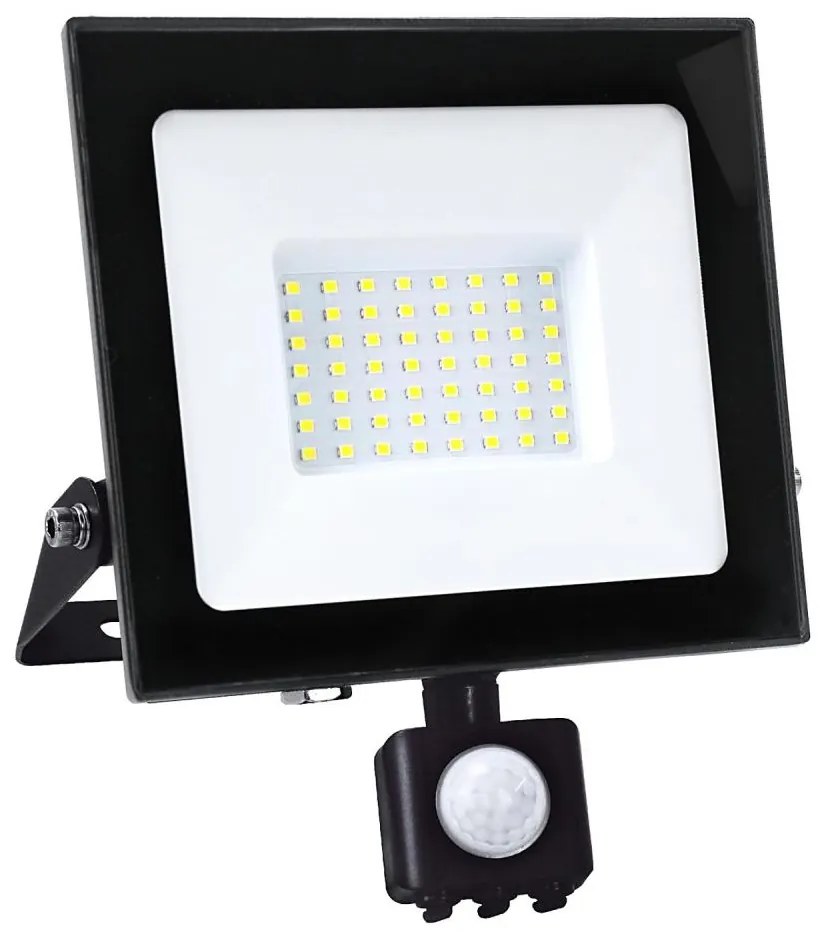 Kobi LED Reflektor érzékelővel LED/50W/230V 6500K IP44 fekete KB0463