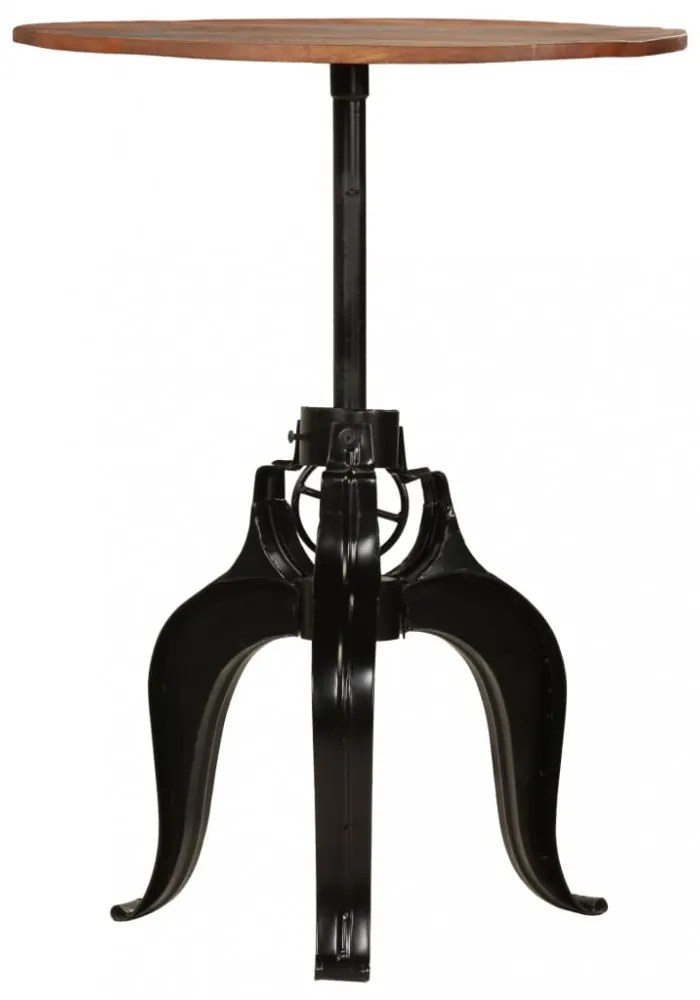 újrahasznosított tömör fa bárasztal 75 x (76-110) cm