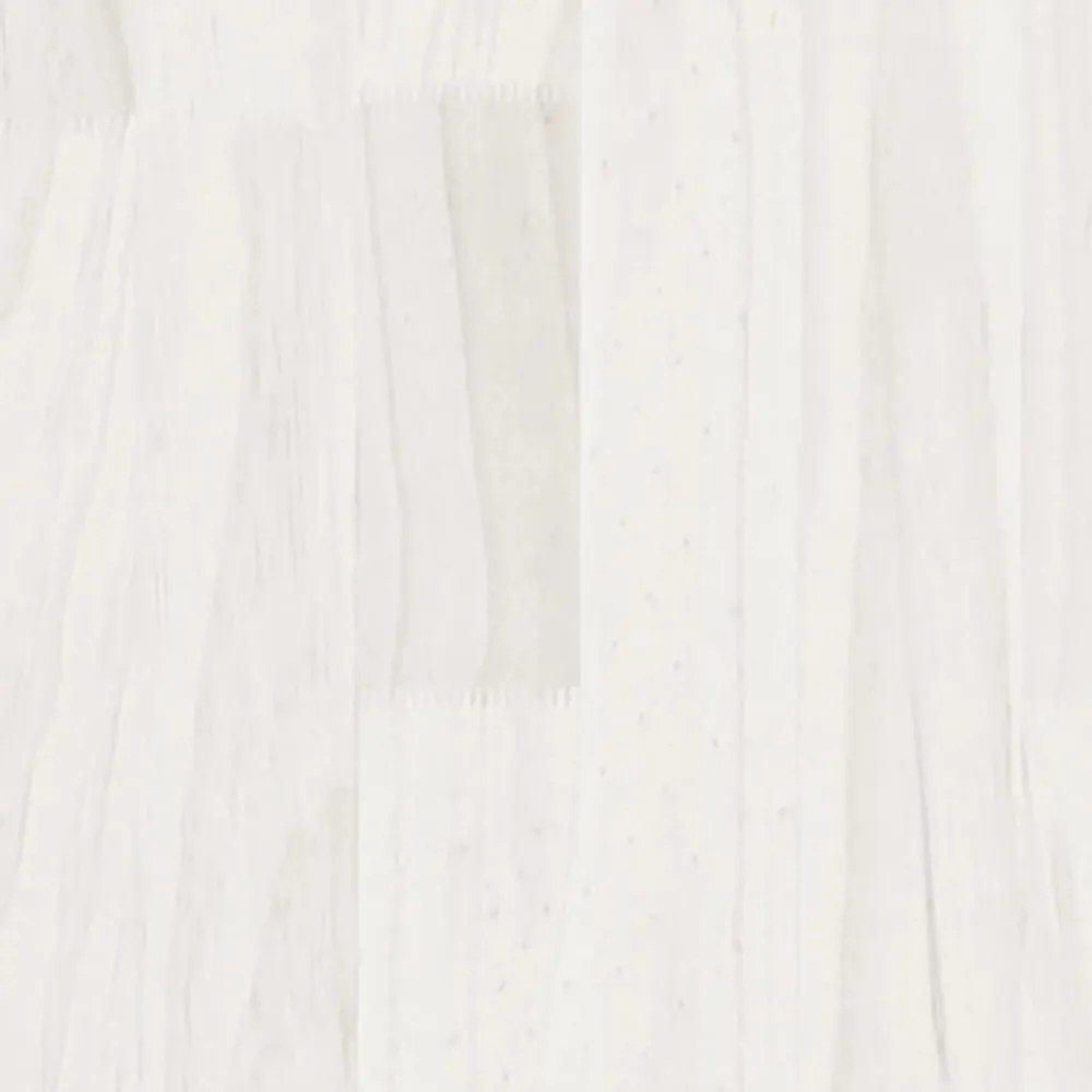 fehér tömör fenyőfa könyvszekrény 104 x 33 x 76 cm