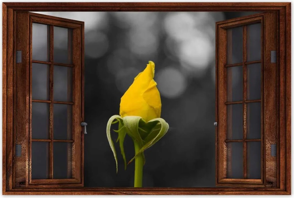 Poszterek 90x60 Sárga rózsa