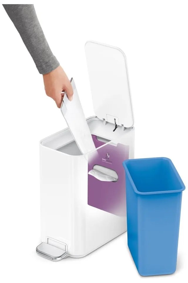 Acél pedálos szemetes 5 l – simplehuman