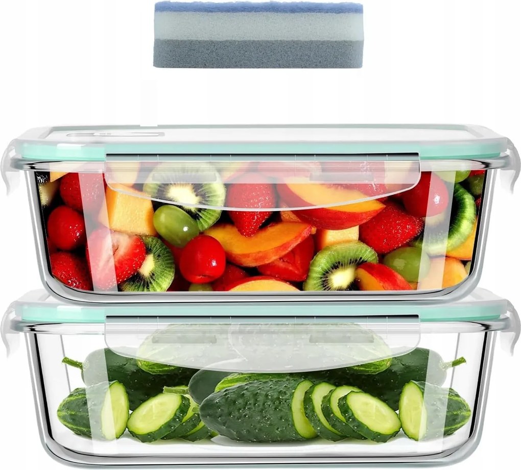 Eruiv Ételtároló Tartály Üveg 640 ML 2 Db