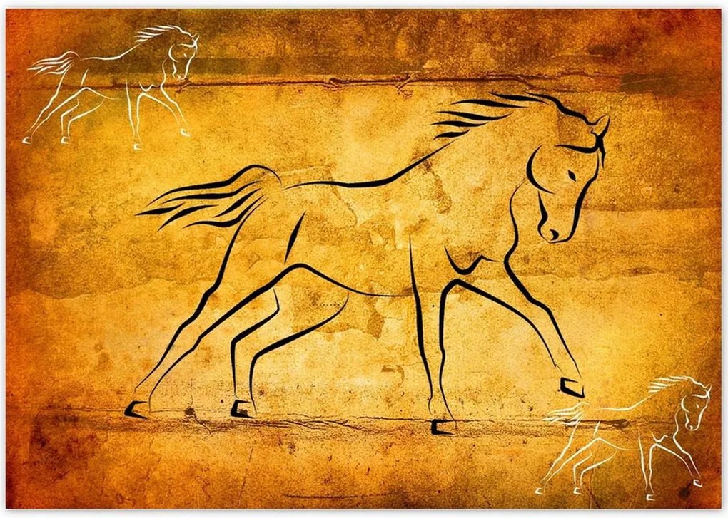 Poszterek 100x70 Galoppozó ló