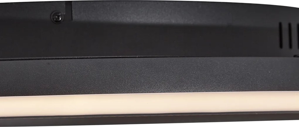 Design mennyezeti lámpa fekete filccel, LED-del, 3 fokozatban szabályozható - Xavi Felt